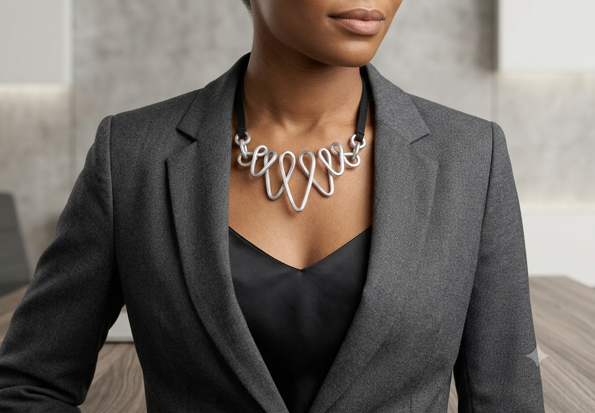 Metal Art Necklace