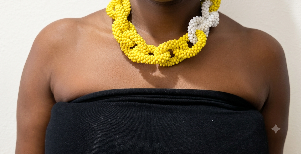 Chunky Seed Bead Chain Necklace