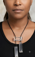 Lucite Block Necklace