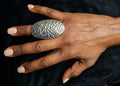 Egg Shape Metal Ring