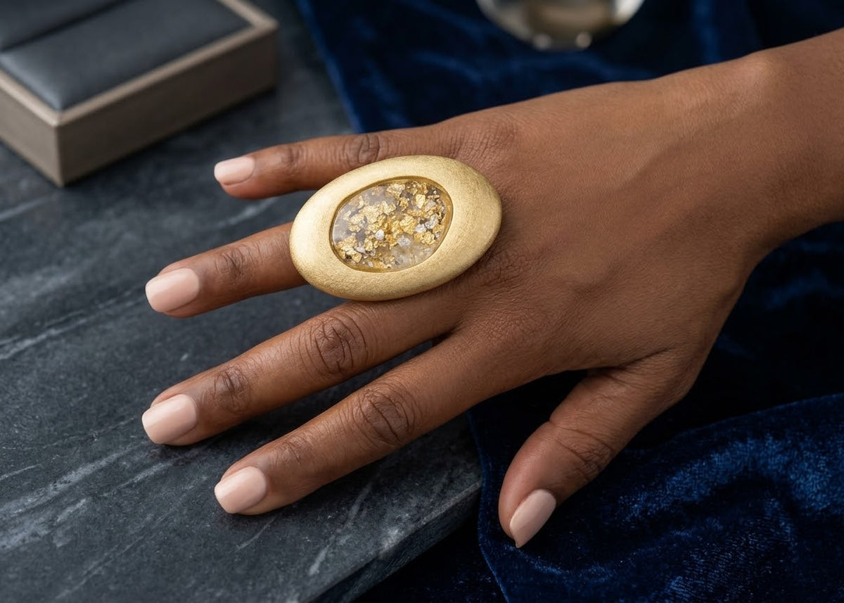 Artisan Style Gold Ring