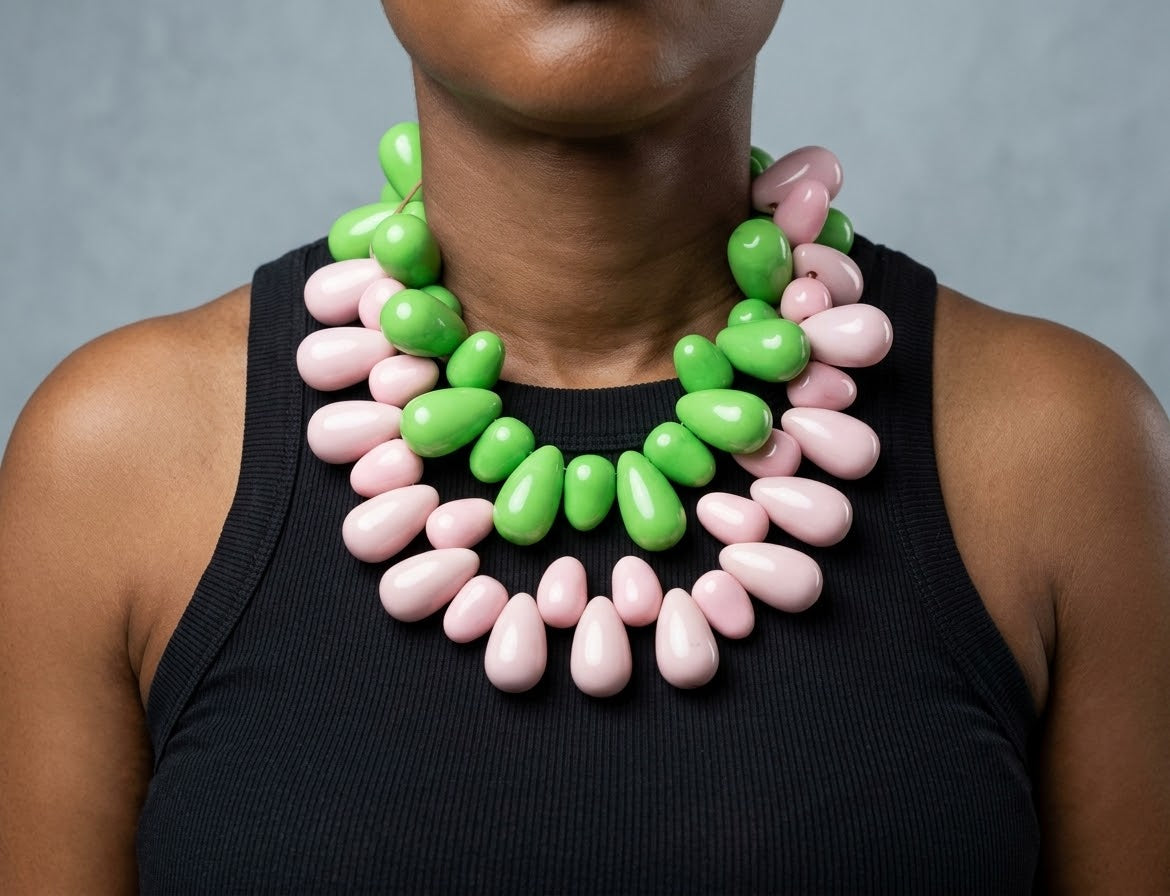 Tear Drop Bead Necklace