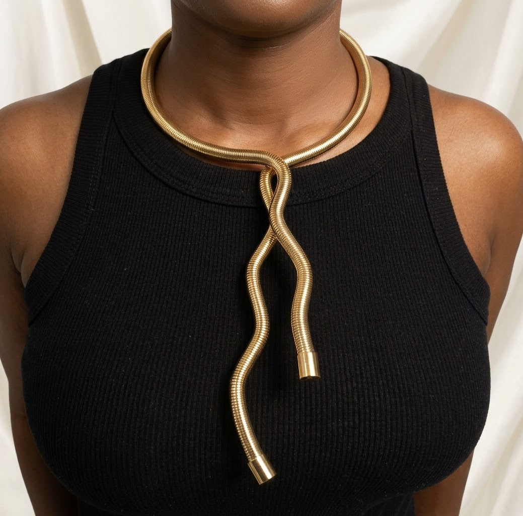 Flexible Serpentine Collar Necklace