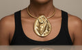 Metallic Pendant Necklace