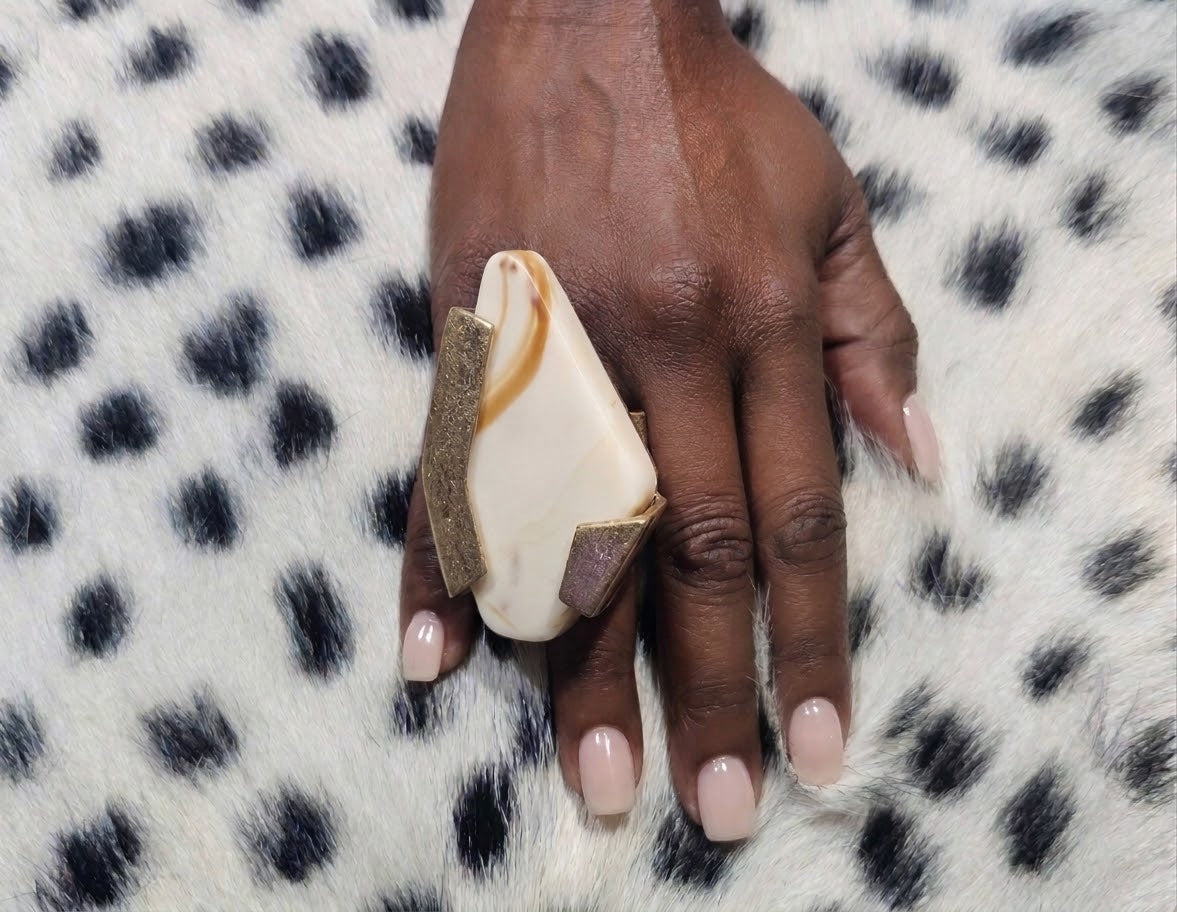 Resin & Brass Ring
