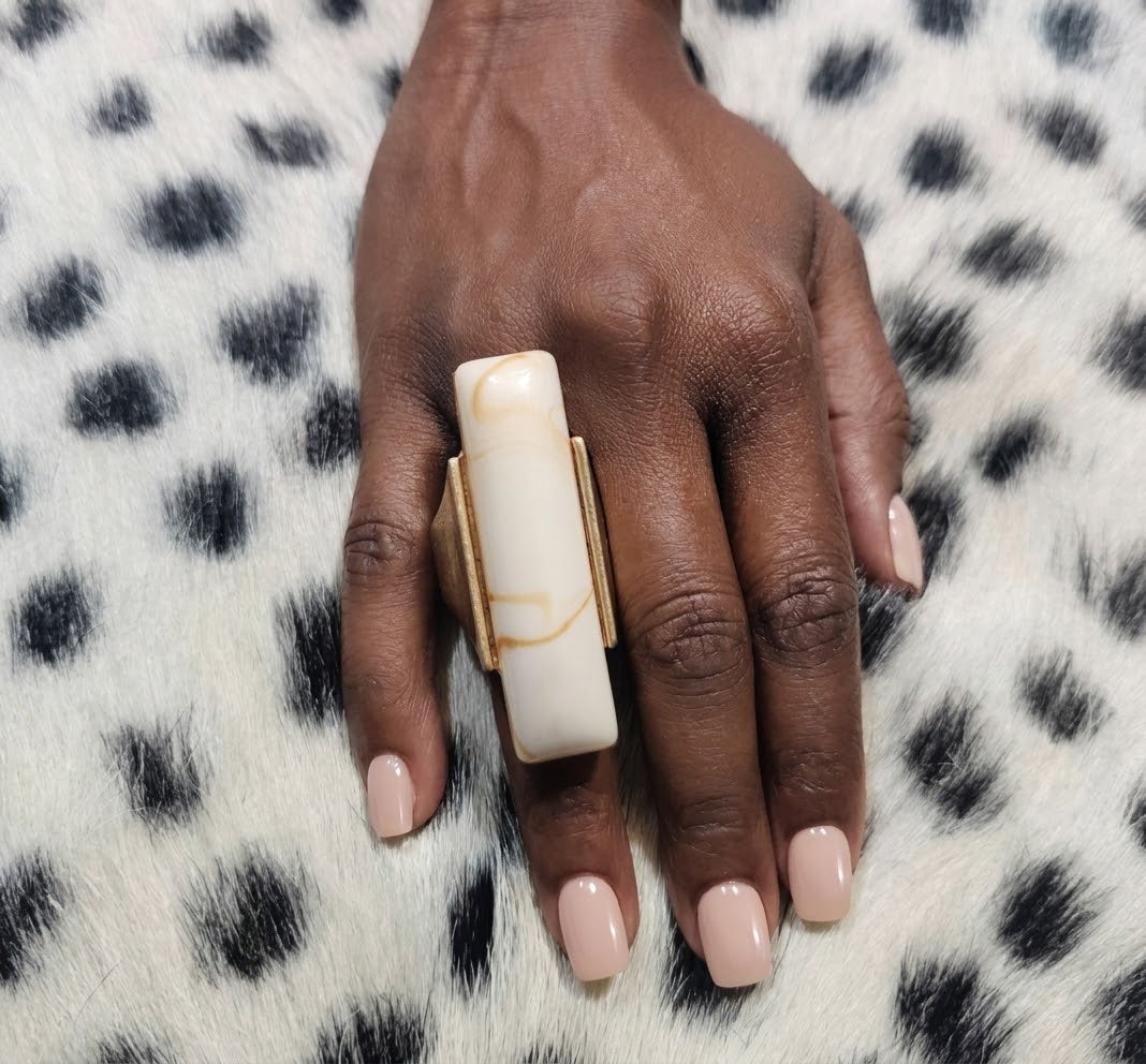 Resin & Brass Ring